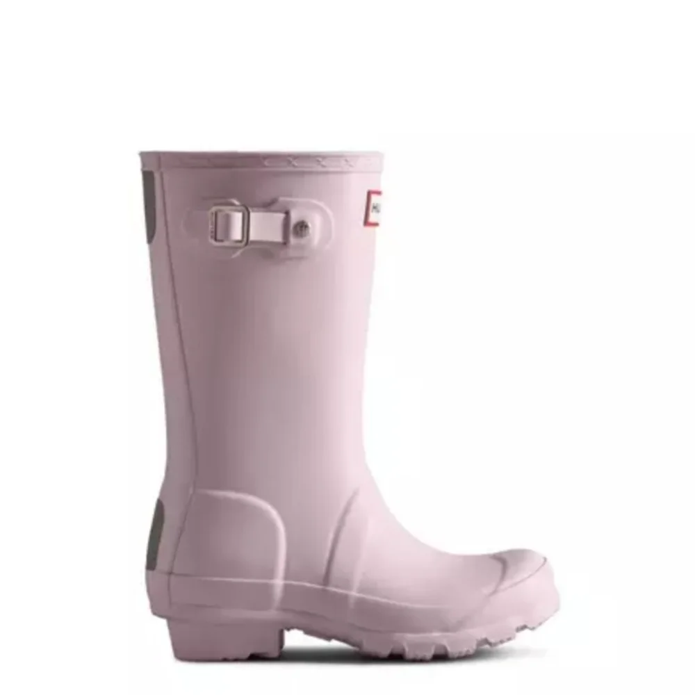 Hunter Girls Pastel Tempered Mauve Waterproof Rain Boots Size 5 NWT
